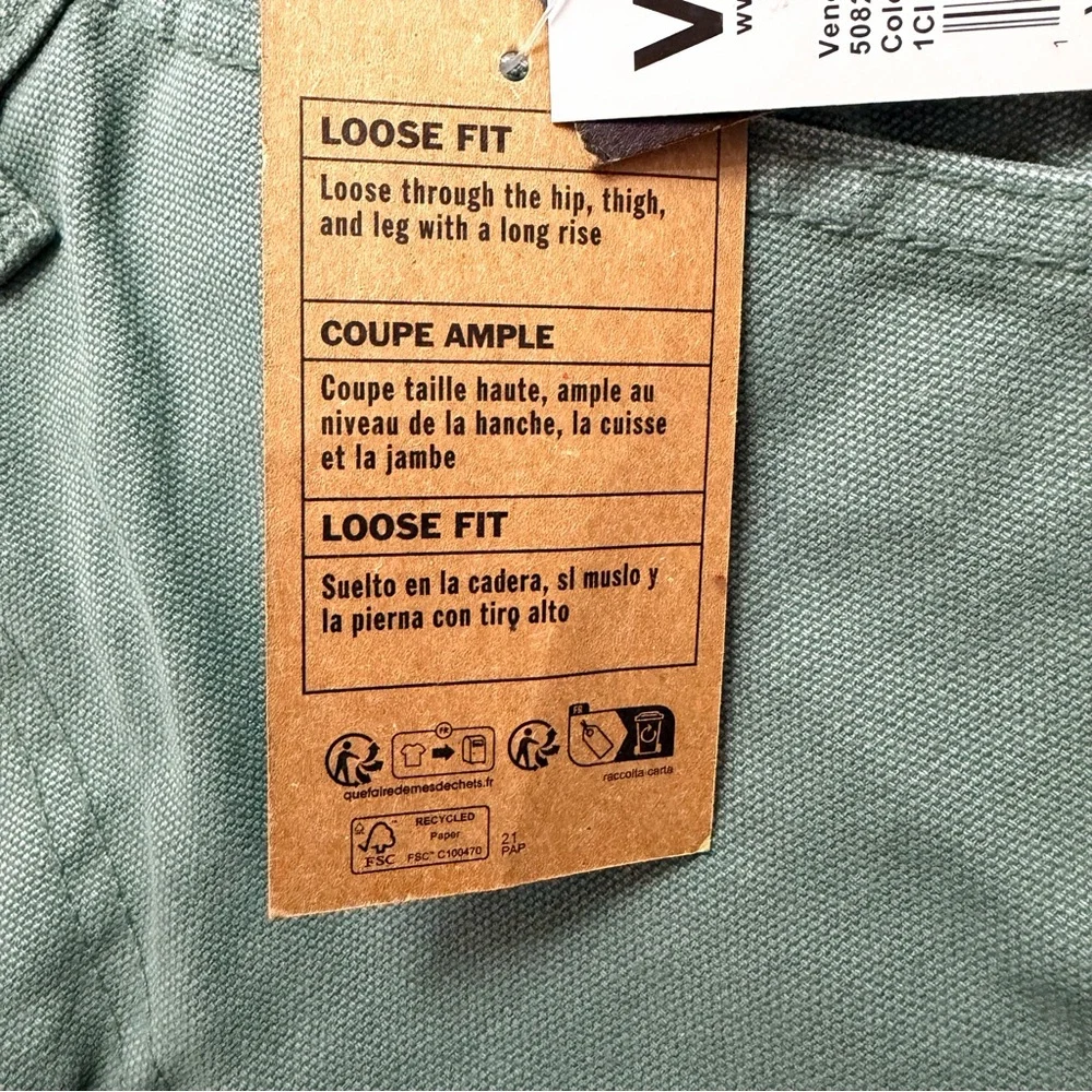 Vans Drill Chore‎ Carpenter loose fit Olive Green pants